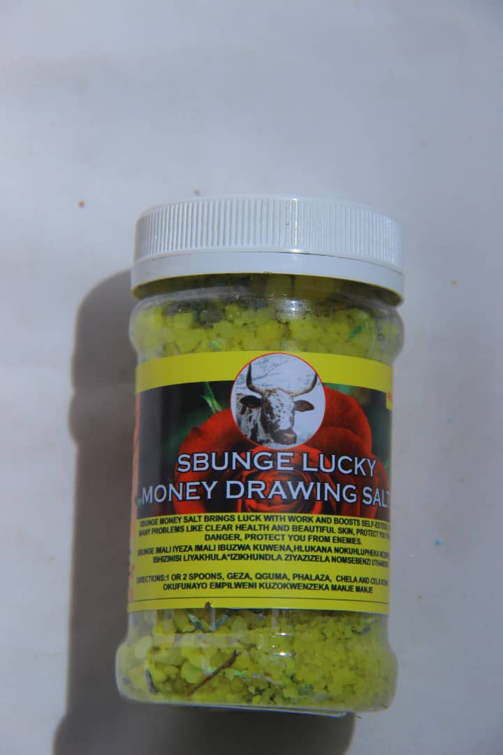 Sbunge Money Drawing Salt #63 - Authentic Traditional South African Remedy